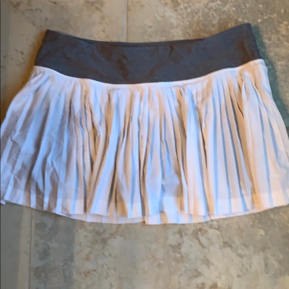 White Pleated Lululemon skirt